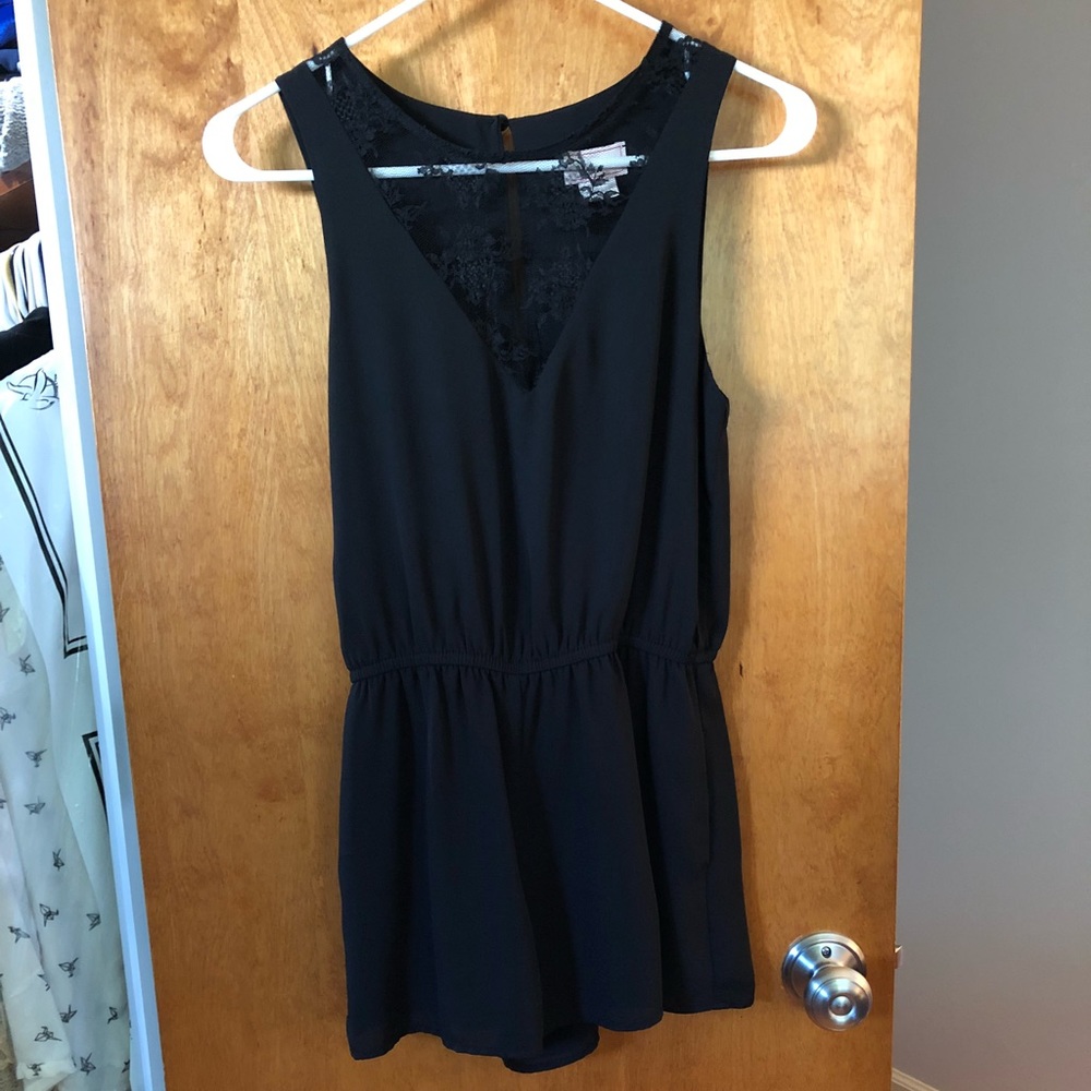 Dressy Romper w/Lace Detail